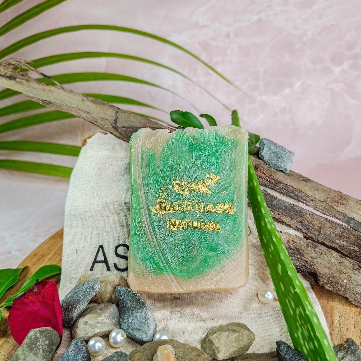 Cleansing Skin Tightening Cucumber Mint Soap