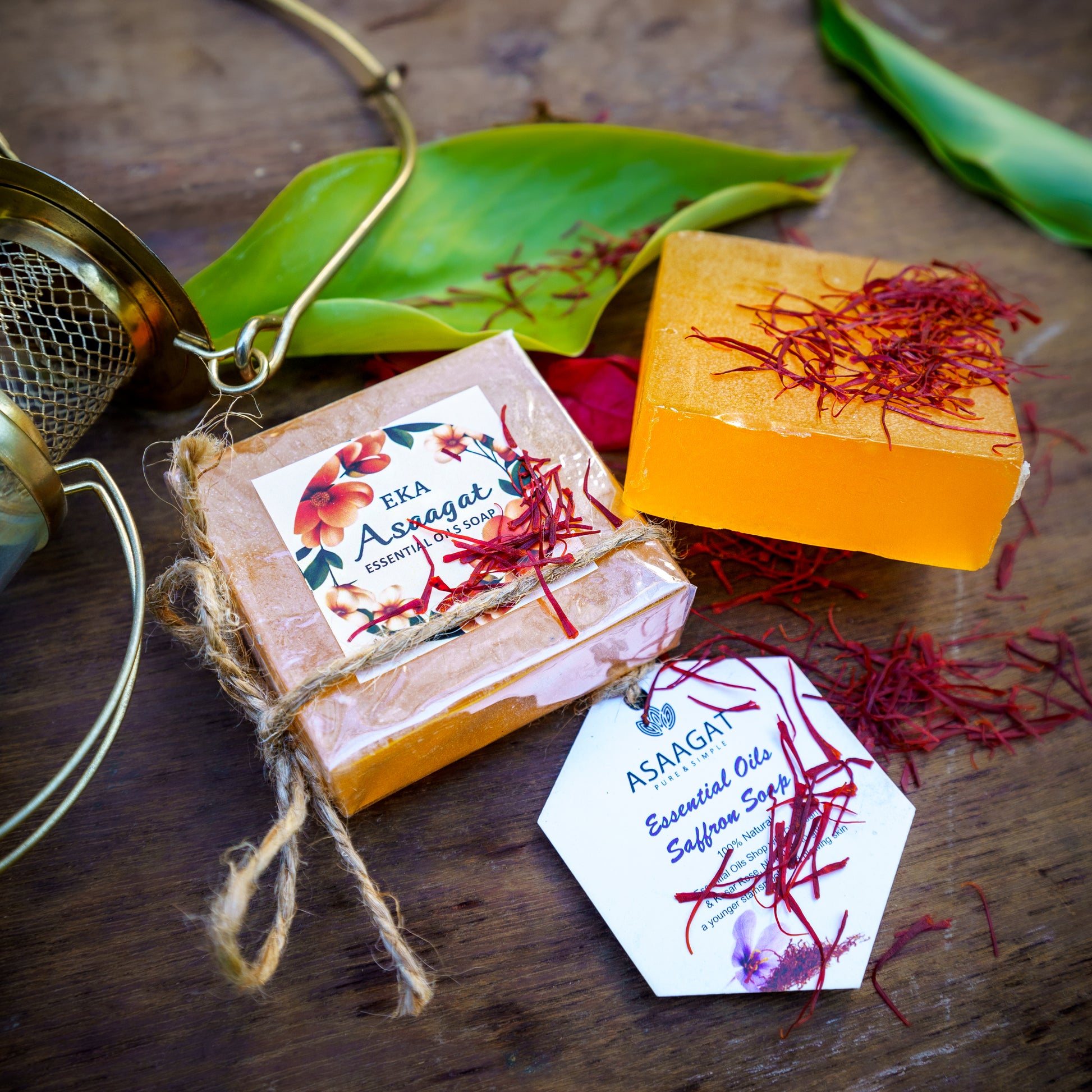 Essential Oils Saffron Soap