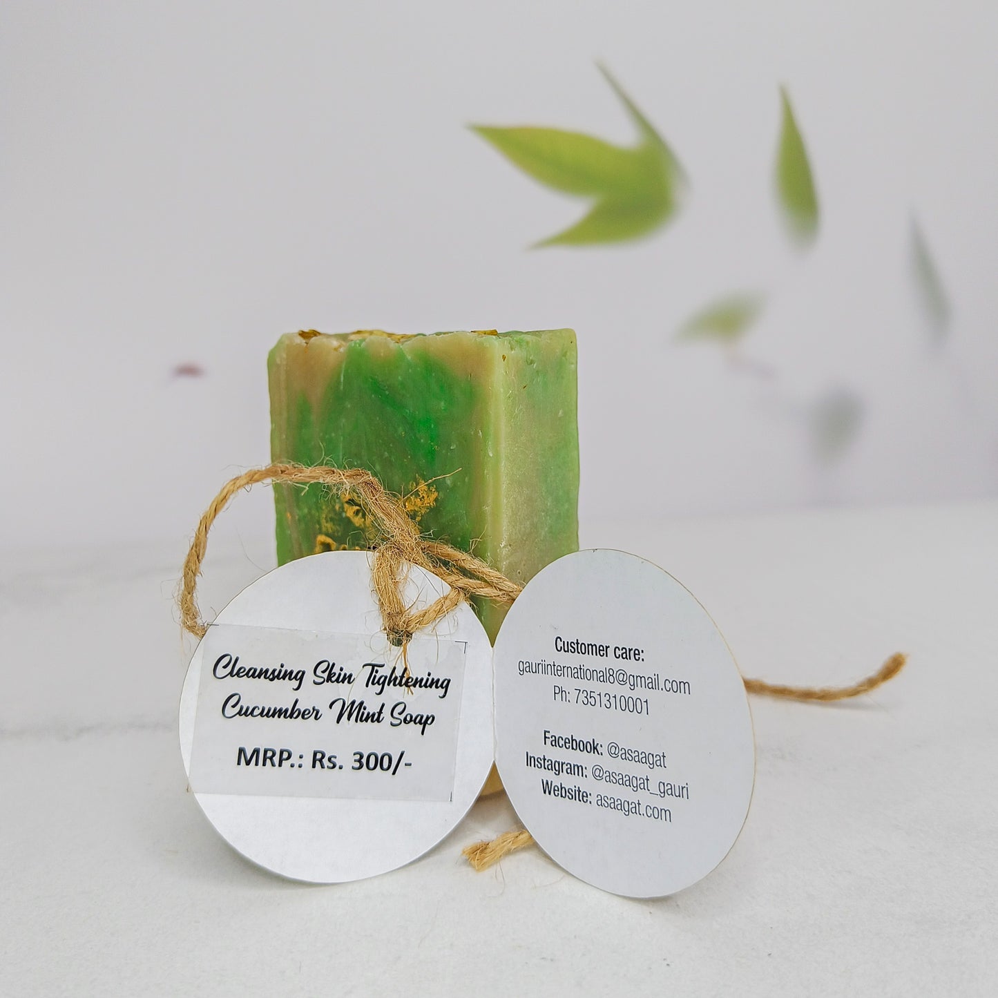 Cleansing Skin Tightening Cucumber Mint Soap